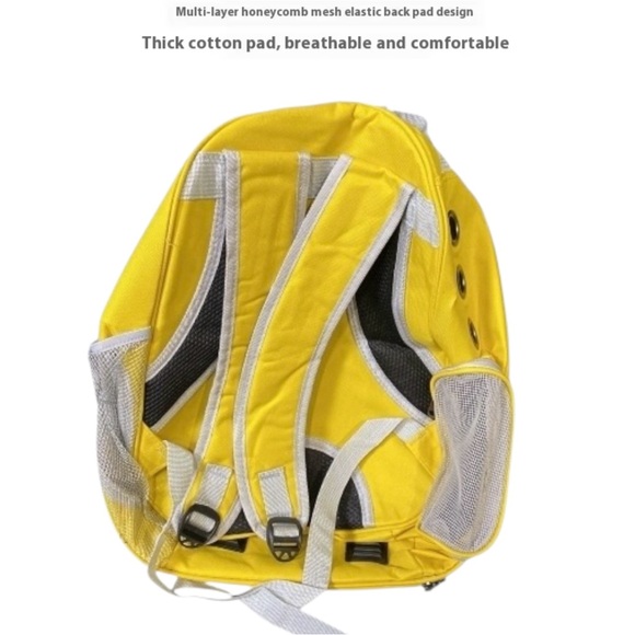 (NEW)Yellow PetPack Clear Bubble Carrying Bag Small, dogs Cats, Space Capsule - Picture 8 of 15